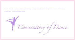 Desktop Screenshot of conservatoryofdance.org