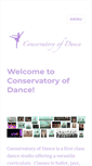 Mobile Screenshot of conservatoryofdance.org